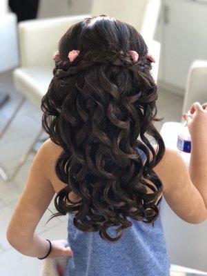 My daughters curls! Again, only lasted 2 hours