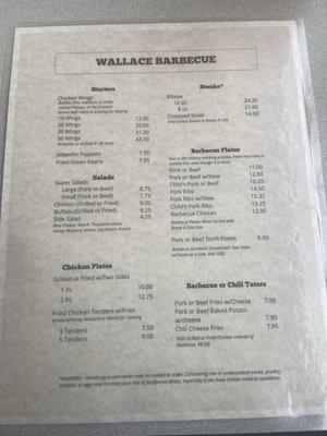 Menu Front