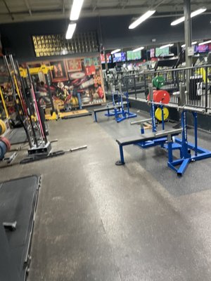 Olympic weight lifting area