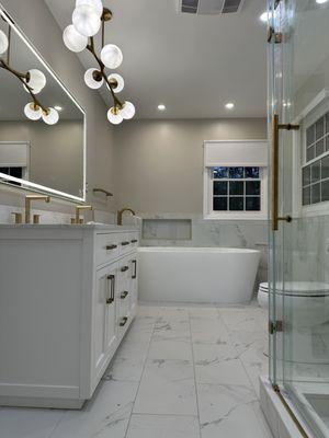 Master bathroom 
beautiful bathroom made by Vicente pro handyman & home improvement