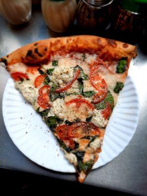 Margherita slice, $4.25