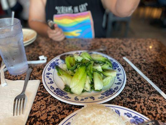 Garlic bok choy delicious