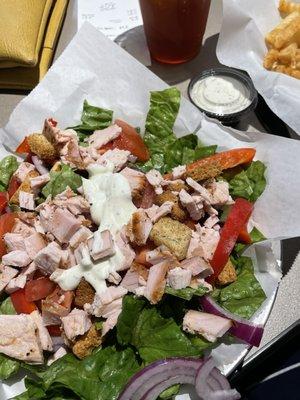 Bbq salad with smoked turkey