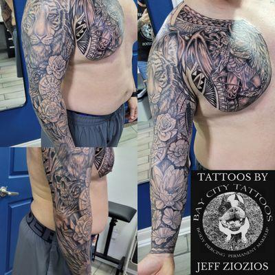 ALL OF THESE TATTOOS WERE DONE BY JEFF ZIOZIOS