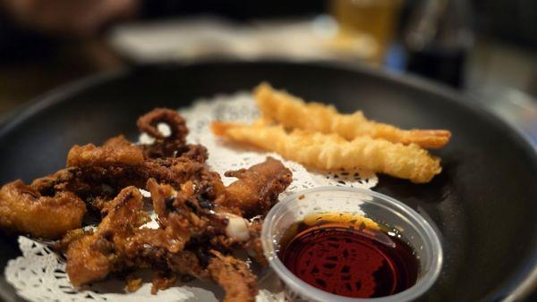 Tempura shrimp and octopus!