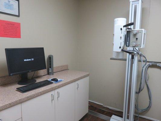 Digital X-ray unit on site