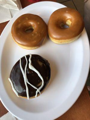 Donuts - maple glazed & vanilla cream