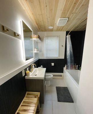 Complete modern bathroom renovation