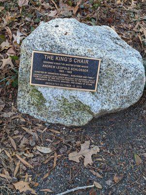 Lots of special spots in the park like this one. I like sitting in that chair!!