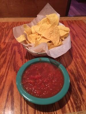 Salsa and chips to start