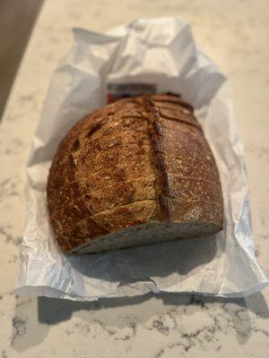 White sourdough bread