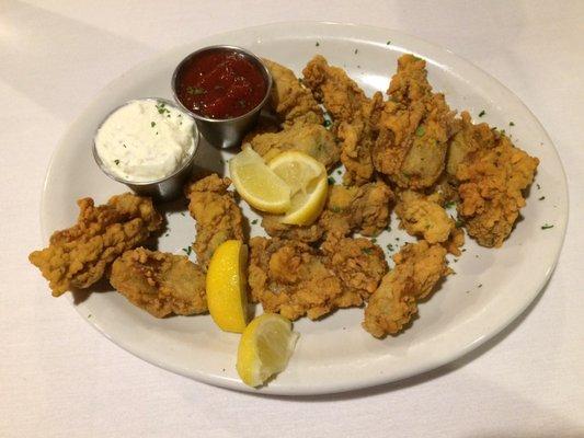 Fried Gulf oysters (baker's dozen)