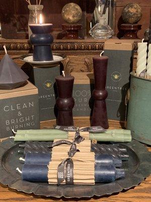 Pure beeswax candles made in the Catskills