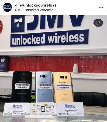 Pictured: Samsung Galaxy S7 Edge 32GB, Galaxy S8 64GB Factory Unlocked. Comes with accessories. 90 days of warranty as well