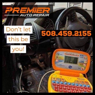 Diagnosing a Check Engine Light isn't a game! Call us today at 508-459-2155 or visit us at mypremierrepair.com