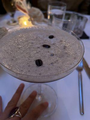 Espresso Martini Boyd and Blair vodka , orgeat , espresso