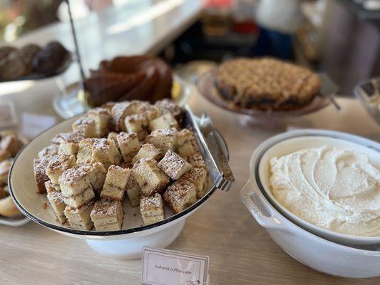 The dessert spread