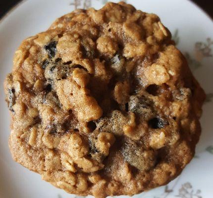 Bourban Soaked Oatmeal Raisin and Walnut Cookies