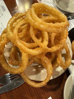 Hot fresh onion rings