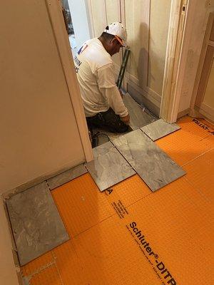 Schluter board used for waterproof tile base