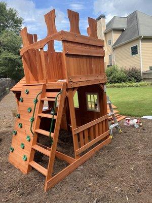 Playset installation