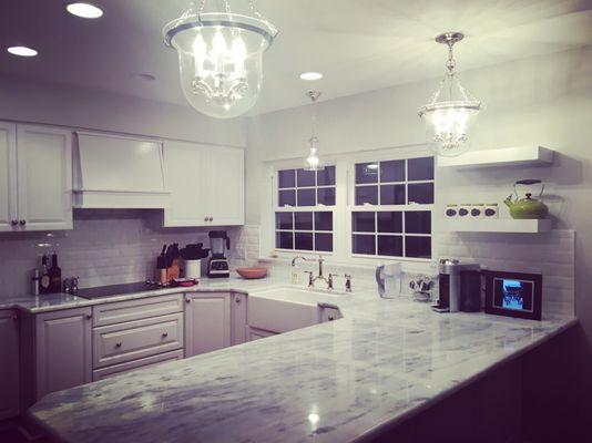 Kitchen renovation by Guardian Restoration Service.