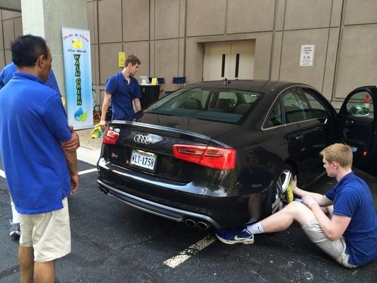 That's my big boy getting washed :)