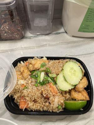 Thai Fried Rice with tofu! Delicious!