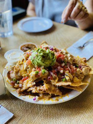 Nachos with chicken