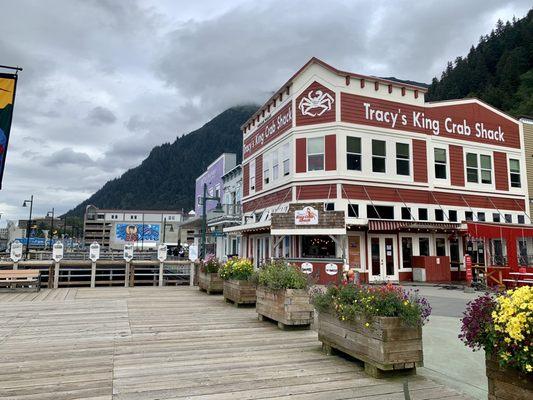 Tracy's King Crab Shack is a popular restaurant.