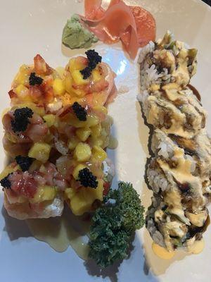 Mango Fusion and Honey Crab Rolls