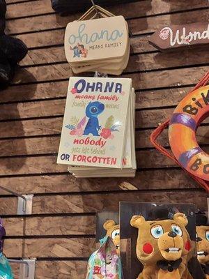 Ohana wall hangings