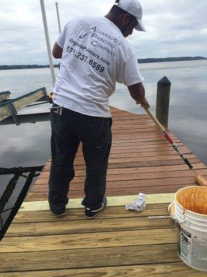 Boat Dock Refinishing