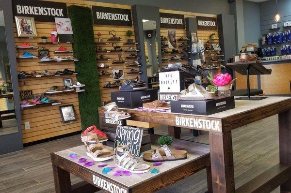 Our store's limited edition Birkenstock section!