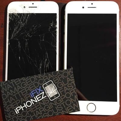 Before & After iPhone 6 Screen Replacement