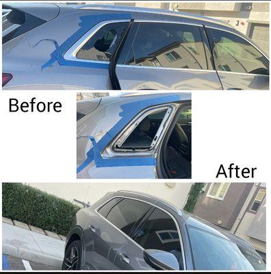 Quarter glass replacement