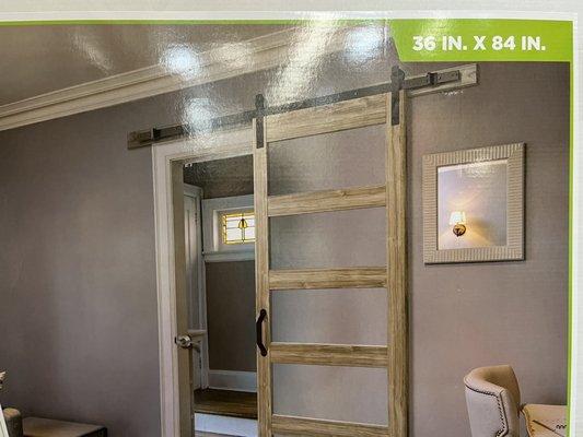 Barn door kits 36" x 84" at Home Depot from $330-$415