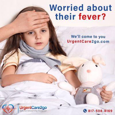 Fever got your little one down? UrgentCare2go delivers fast, high-quality care right to your doorstep. 
#primarycare #urgentcare