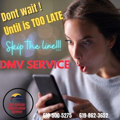 Skip The line at dmv!