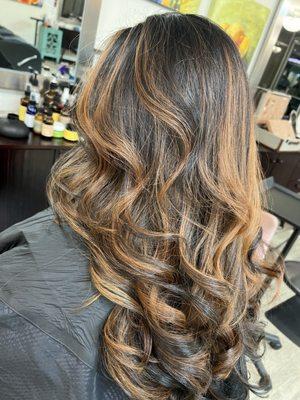 Balayage hair by Michelle Scarpete