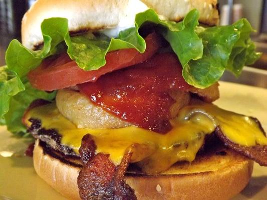 BBQ Bacon Cheddar Ground Sirloin Burger