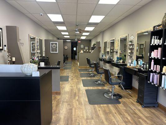 A clean fresh salon awaits you. We welcome everyone from students to seniors.