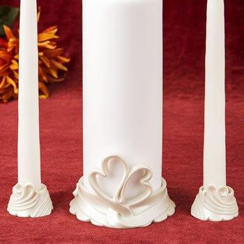 Unity Candle with interlocking hearts really add that special touch to the ceremony.