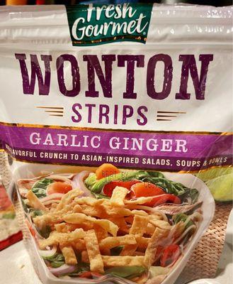 Wonton Strips - Garlic Ginger! Yummy!