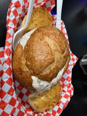 Clam Chowder in Sourdough Breadbowl