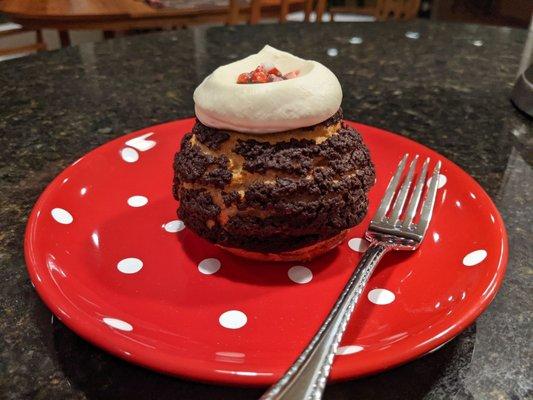 Mocha peppermint creampuff. Mmmm!