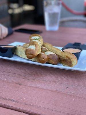 Pretzel appetizer