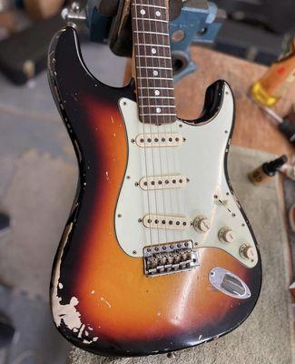 Vintage Fender Stratocaster repair