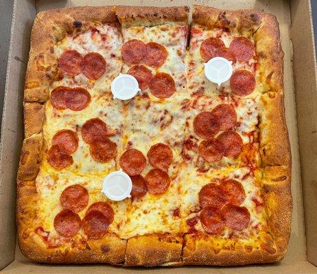 Square Pepperoni Pizza, Best NY Pizza