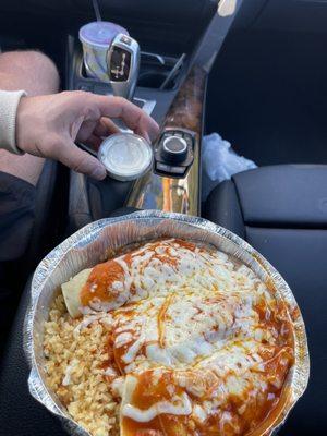 Cheese Enchiladas With Chicken